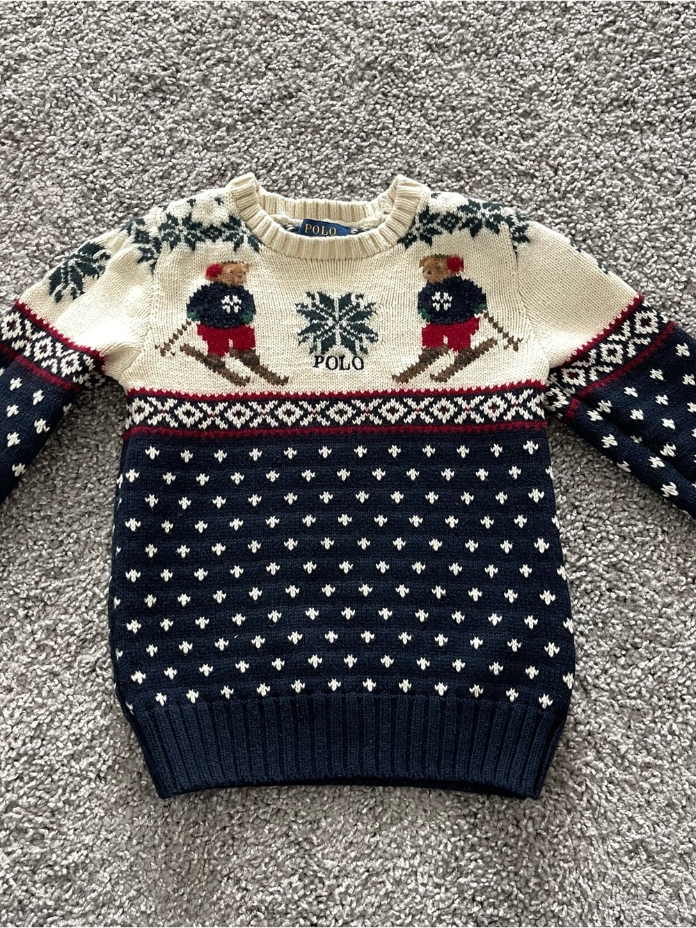 Polo Ralph Lauren Ski Bear Nordic Sweater 4t